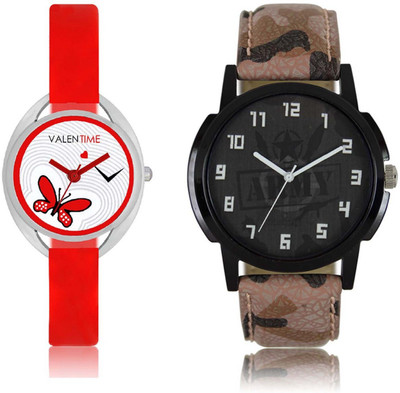 VALENTIME LR3VT4 New Stylish Army Leather-Plastic Belt Exclusive Fashion Best Offer Branded Combo Couple Hand Watch - For Boys
VALENTIME LR3VT4 New Stylish Army Leather-Plastic Belt Exclusive Fashion Best Offer Branded Combo Couple Hand Watch - For Boys