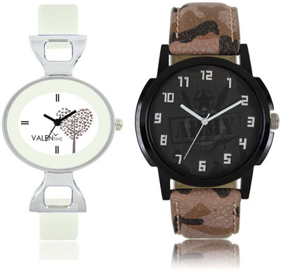 VALENTIME LR3VT32 New Stylish Army Leather-Plastic Belt Exclusive Fashion Best Offer Branded Combo Couple Hand Watch - For Boys
VALENTIME LR3VT32 New Stylish Army Leather-Plastic Belt Exclusive Fashion Best Offer Branded Combo Couple Hand Watch - For Boys
