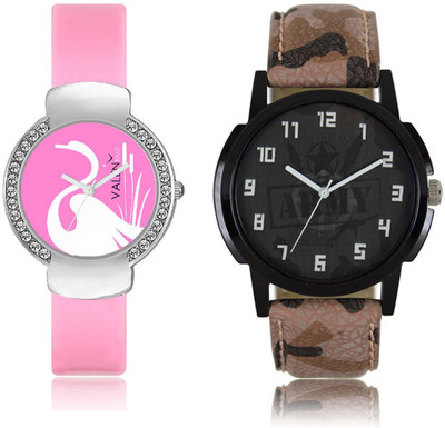 VALENTIME LR3VT24 New Stylish Army Leather-Plastic Belt Exclusive Fashion Best Offer Branded Combo Couple Hand Watch - For Boys
VALENTIME LR3VT24 New Stylish Army Leather-Plastic Belt Exclusive Fashion Best Offer Branded Combo Couple Hand Watch - For Boys