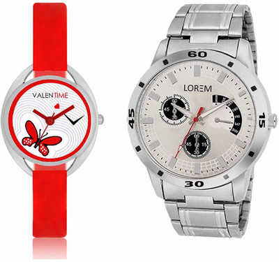 VALENTIME LR101VT4 New Stylish Chronograph Pattern Metal-Plastic Belt Exclusive Fashion Best Offer Branded Combo Couple Hand Watch - For Boys
VALENTIME LR101VT4 New Stylish Chronograph Pattern Metal-Plastic Belt Exclusive Fashion Best Offer Branded Combo Couple Hand Watch - For Boys