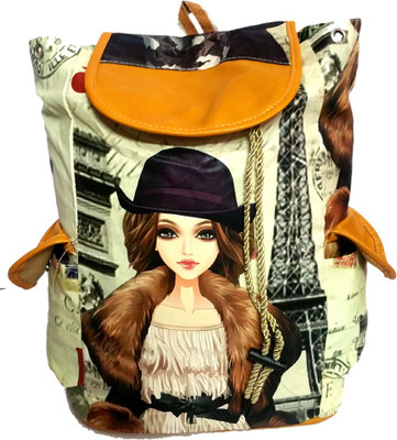 luxminet casual backpack ideal for teenagers 3 L Backpack(Beige), Tan