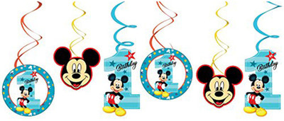 PARTY PROPZ Multicolor SWIRLS HANGING SET OF 6/MICKEY MOUSE 1ST BIRTHDAY DECORATION/ MICKEY MOUSE 1ST BIRTHDAY PARTY SUPPLIES - 6 g
PARTY PROPZ Multicolor SWIRLS HANGING SET OF 6/MICKEY MOUSE 1ST BIRTHDAY DECORATION/ MICKEY MOUSE 1ST BIRTHDAY PARTY SUPPLIES - 6 g