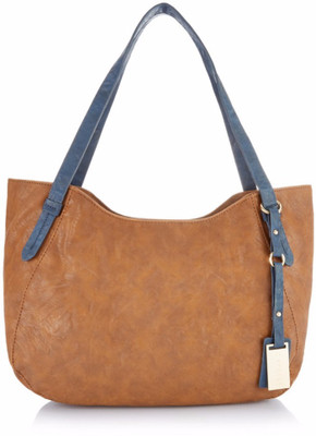 Caprese Satchel(Tan, Blue), Blue;tan