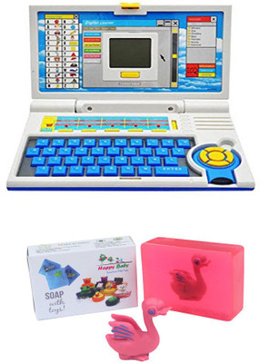 ODDEVEN English Learner Laptop with 20 Activities for Learn & Play with Mouse_for-Kids + Free Happy Baby Luxurious Kids Soap-(Multicolor)
ODDEVEN English Learner Laptop with 20 Activities for Learn & Play with Mouse_for-Kids + Free Happy Baby Luxurious Kids Soap-(Multicolor)