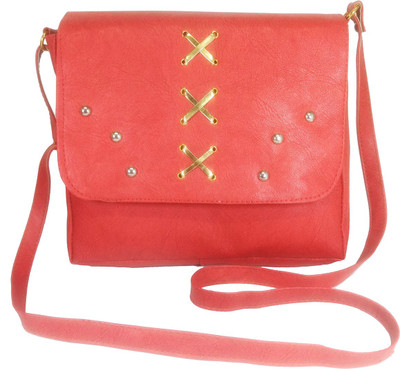 Chalissa Women Casual Red PU Sling Bag