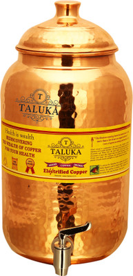 Taluka (8" x 14.5" Inches approx) Best Quality Copper Water Pot Tank Dispenser - 8500 ml Copper Grocery Container(Brown)
Taluka (8" x 14.5" Inches approx) Best Quality Copper Water Pot Tank Dispenser - 8500 ml Copper Grocery Container(Brown)