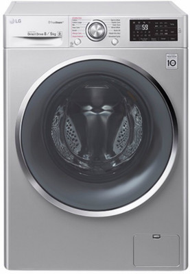 LG 8/5 kg Fully Automatic Front Load Washer with Dryer with In-built Heater Silver(FH4U2TDHP4N)
LG 8/5 kg Fully Automatic Front Load Washer with Dryer with In-built Heater Silver(FH4U2TDHP4N)
