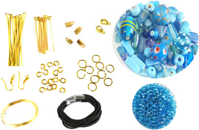 estore complete set of jewellery making art and craft diy kit with turquoise beads