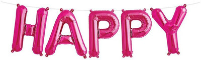 Balloons Solid 16" Letter "HAPPY" Pink Super Shape Foil Balloon Balloon(Pink, Pack of 1)
Balloons Solid 16" Letter "HAPPY" Pink Super Shape Foil Balloon Balloon(Pink, Pack of 1)