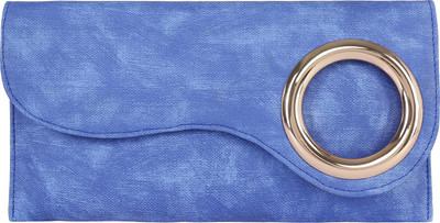 Le Cuero Casual Blue Clutch