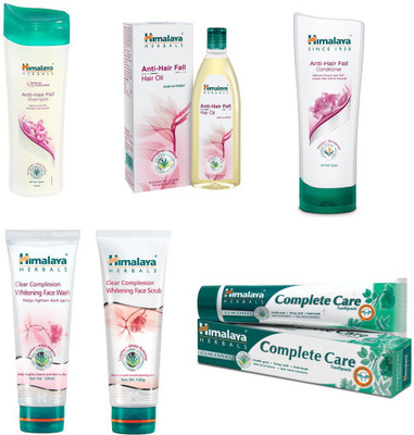 Himalaya Anti Hair Fall Shampoo, Anti Hair Fall Hair Oil, Anti Hair Fall Conditioner, Clear Complexion Whitening Face Wash, Clear Complexion Whitening Face Scrub(Set of)
Himalaya Anti Hair Fall Shampoo, Anti Hair Fall Hair Oil, Anti Hair Fall Conditioner, Clear Complexion Whitening Face Wash, Clear Complexion Whitening Face Scrub(Set of)