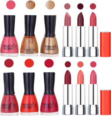 Aroma Care Wholesale Rate Combo of Nail Polish and Rythm Lipstick 336(Set of 12) 
Aroma Care Wholesale Rate Combo of Nail Polish and Rythm Lipstick 336(Set of 12)