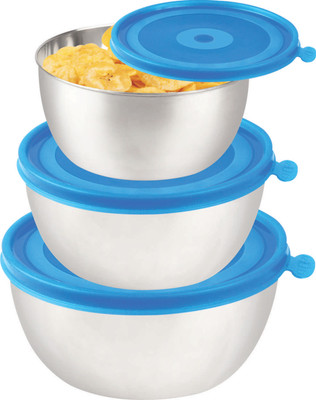 Fable BAVOL 3 PC CONTAINER SET - 350 ml, 630 ml, 1200 ml Steel, Plastic Grocery Container(Pack of 3, Silver)
Fable BAVOL 3 PC CONTAINER SET - 350 ml, 630 ml, 1200 ml Steel, Plastic Grocery Container(Pack of 3, Silver)