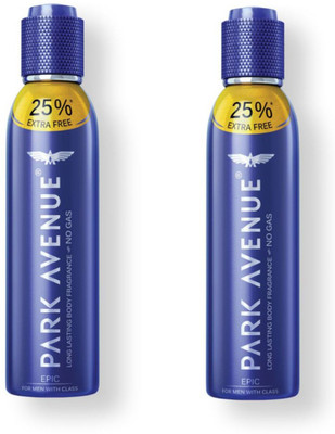 Park Avenue EPIC LONG LASTING BODY FRAGRANCE WITH CLASS Body Spray - For Men(300 ml, Pack of 2)
Park Avenue EPIC LONG LASTING BODY FRAGRANCE WITH CLASS Body Spray - For Men(300 ml, Pack of 2)