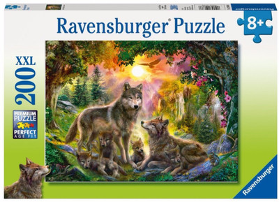 Ravensburger Wolf Family in the Sun(200 Pieces)