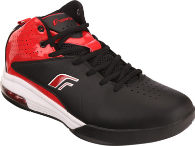 Fsports Black Red Synthetic Sneakers For Men(Black, Red