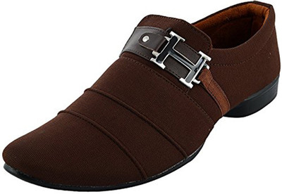 ESSENCE Canvas Slip-On Casual shoes for Men For Men(Brown