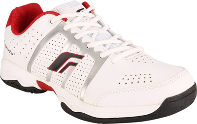 Fsports White Red Synthetic Casual Running Shoes For Men(White