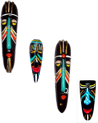 Hand Artz Home Decorative Terracotta Wall Hanging Multicolour Hawaian Mask Pair & Zozo Mask Combo Decorative Showpiece - 20 cm(Terracotta, Multicolor)
Hand Artz Home Decorative Terracotta Wall Hanging Multicolour Hawaian Mask Pair & Zozo Mask Combo Decorative Showpiece - 20 cm(Terracotta, Multicolor)