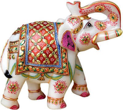 MALIYAS Marble elephant with painting Decorative Showpiece - 13 cm(Marble, Multicolor)
MALIYAS Marble elephant with painting Decorative Showpiece - 13 cm(Marble, Multicolor)