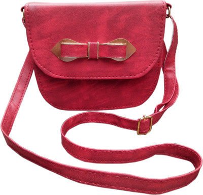 MADASH Girls Casual Maroon Rexine Sling Bag