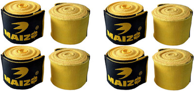 Maizo MHW 108 Yellow 4 Set Yellow Boxing Hand Wrap(Yellow, 120 inch)