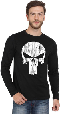 SayItLoud Printed Men' Round Neck Black T-Shirt