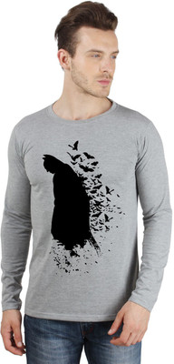 SayItLoud Printed Men's Round Neck Grey T-Shirt
