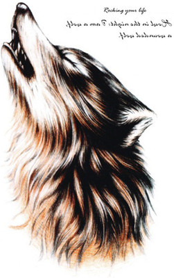 Savii Arm Hand Wrist Tattoo(Wolf Design)
