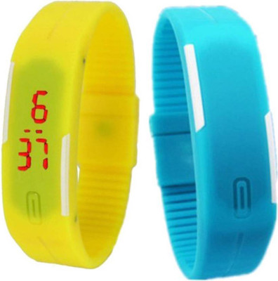 Fashion Gateway Yellow and Light Blue Led Magnet Band (pakc of 2) Watch - For Boys & Girls
Fashion Gateway Yellow and Light Blue Led Magnet Band (pakc of 2) Watch - For Boys & Girls