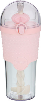 Water Bottle 500ml New Creative Stir Plastic Eco-friendly BPA Free Direct Drinking Tumbler 500 ml Sipper(Pack of 1, Pink)
