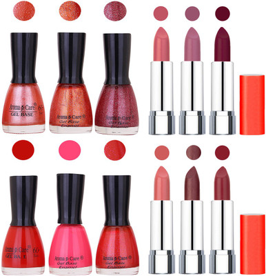Aroma Care Wholesale Rate Combo of Nail Polish and Rythm Lipstick 444(Set of 12)
Aroma Care Wholesale Rate Combo of Nail Polish and Rythm Lipstick 444(Set of 12)