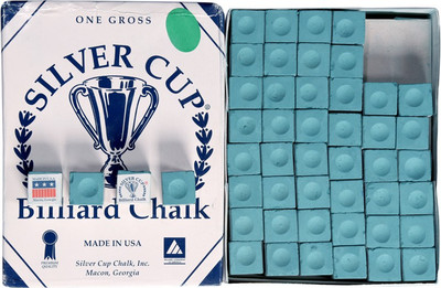JBB billiard chalk-144pcs Silver cup snooker cue chalk Snooker, Pool, Billiards Cue Stick(Silicone)
JBB billiard chalk-144pcs Silver cup snooker cue chalk Snooker, Pool, Billiards Cue Stick(Silicone)
