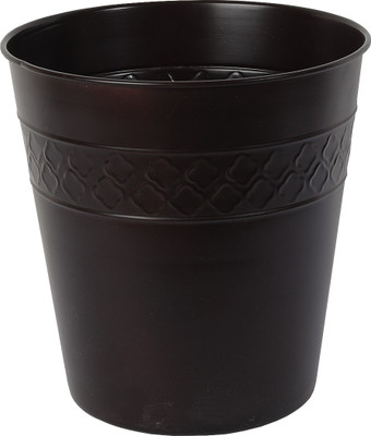 The Décor Mart DMDB057 Plastic Dustbin(Brown)