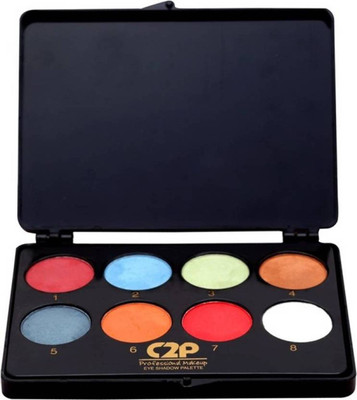 C2P Professional Make-Up Eyeshadow Palette (8 in 1) Large