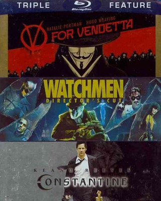 V FOR VENDETTA/WATCHMEN/CONSTANTINE(Blu-ray English)