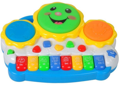 Golden Feather Drum Keyboard Musical Toys With Flashing Lights, Animal Sounds & Songs - Battery Operated Kids Toys(Multicolor)
Golden Feather Drum Keyboard Musical Toys With Flashing Lights, Animal Sounds & Songs - Battery Operated Kids Toys(Multicolor)