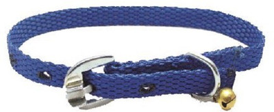 SICONS Plain Dog Collar Charm(Blue with Bell, Round)