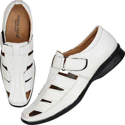 Marco Ferro Men White Sandals