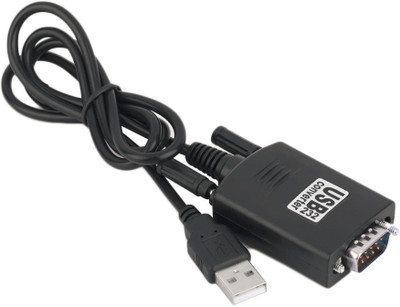 Cables Kart USB 2.0 to RS-232 Serial Converter-Black USB Adapter(Black)