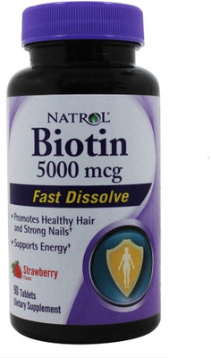 Natrol Biotin 5000 mcg Strawberry - 90 Nos(90 No)