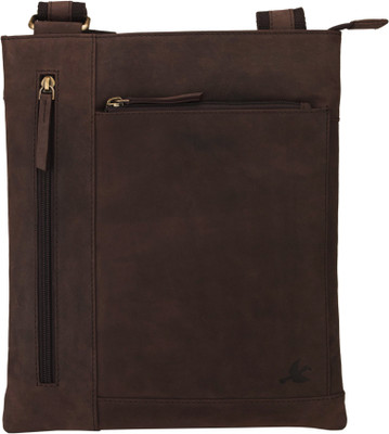 Hornbull BM001 Messenger Bag(Brown, 2 L)