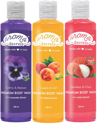 Aroma Secrets Men Active Body Wash(750 ml, Pack of 3)