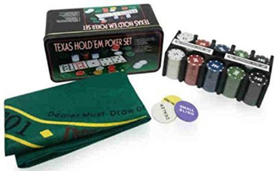 Divinext Hold 'EM Up Poker Playing Set(Multicolor)