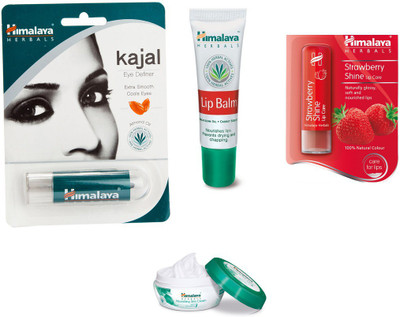 Himalaya Kajal Eye Definer, Lip Balm, Strawberry Shine Lip Care, Nourishing Skin Cream(Set of)
Himalaya Kajal Eye Definer, Lip Balm, Strawberry Shine Lip Care, Nourishing Skin Cream(Set of)