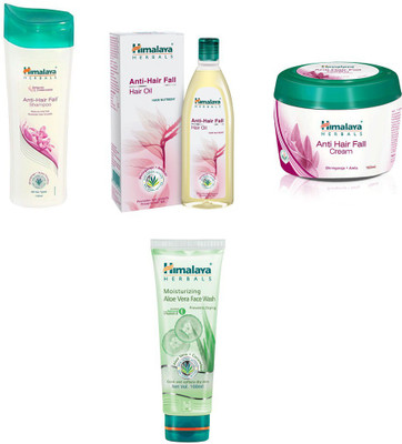 Himalaya anti hair fall shampoo, anti hair fall oil, anti hair fall cream, aloe vera face wash(Set of)
Himalaya anti hair fall shampoo, anti hair fall oil, anti hair fall cream, aloe vera face wash(Set of)