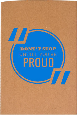The Crazy Me A6 Diary(Don't stop Until you're Proud Brown, Brown)