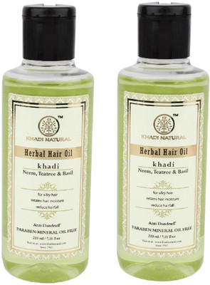 Khadi Natural Organic Neem, Teatree & Basil Hair Oil SLS & Paraben Free Hair Oil(420 ml)
Khadi Natural Organic Neem, Teatree & Basil Hair Oil SLS & Paraben Free Hair Oil(420 ml)