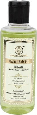Khadi Natural Organic Neem, Teatree & Basil Hair Oil SLS & Paraben Free Hair Oil(210 ml)
Khadi Natural Organic Neem, Teatree & Basil Hair Oil SLS & Paraben Free Hair Oil(210 ml)