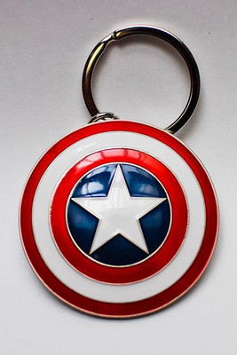 royaldeals Captain America Spinner Key Chain